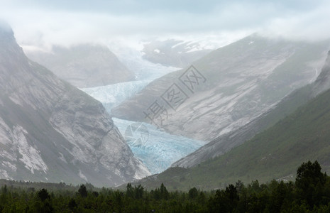 挪威约斯特达尔的Nigardsbreen冰川图片