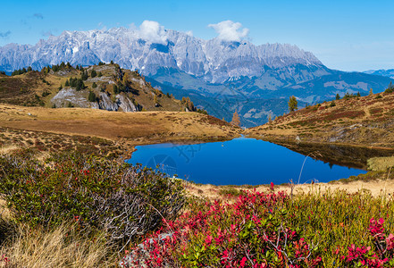 阿尔卑斯霍科尼格AlpsHochkonigrocky山群远处的视野图片