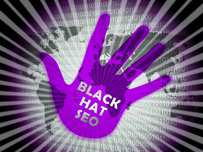 BlackHatSeo网站最佳化2d说明展示搜索引擎营销如链接建设关键词排行和促销伦理的高清图片素材