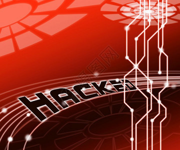 网络安全黑客在线网络攻击三维插图显示数字间谍和破坏互联网安全保护防止网络黑客攻击背景图片