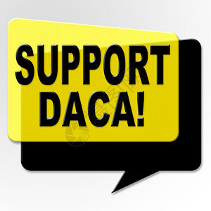 Daca为梦想者抗议走向公民之路USA非法移民儿童入籍2d插图图片