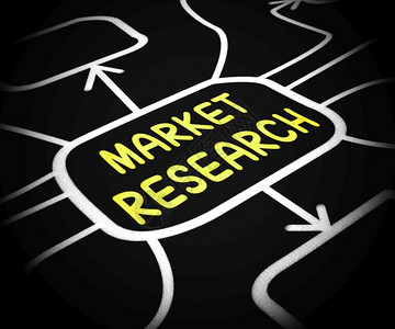 市场研究概念图标指消费者调查或民意图片