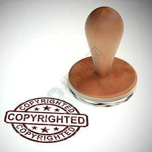 版权图标概念意指受保护和商标财产根据专利法保留的权3个插图图片