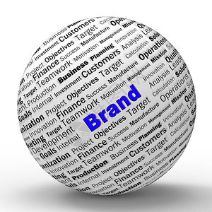 品牌身份显示使用商标进行公司承认标识或贸易志使消费者认识到这一点图片