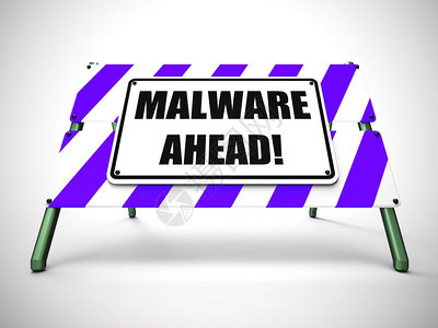 恶意提前警告味着计算机或黑客准备就绪请注意计算机的攻击或危险3d插图图片