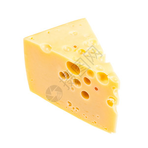黄色边框三角形的奶酪背景