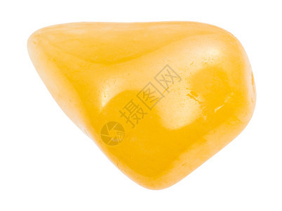 地质采集的天然矿物抽样白色背景上孤立的黄色Aventurine宝石黄色Aventurine宝石图片