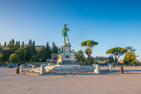雕塑托斯卡纳意大利佛罗伦萨米开朗基广场景观公园图片