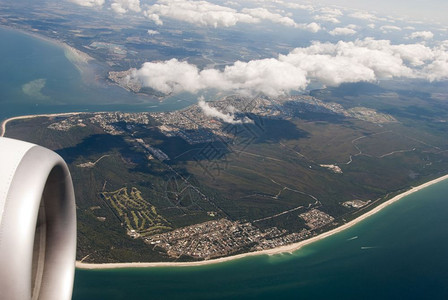 飞机上俯瞰澳大利亚图片