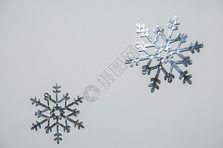 圣诞全花霜星装饰银冬天冰十二月背景图片