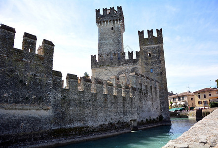 加尔达西米奥内市ItalyScaliger城堡地标建筑意大利斯卡格旅行图片