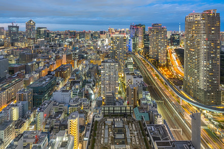 日本东京城市夜景图片