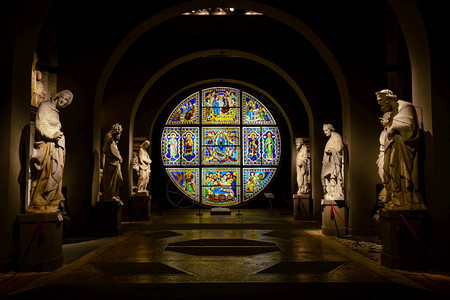 大教堂德尔歌剧意大利锡耶纳2017年月2日MuseodellrsquoOperadelDuomo内部这是意大利锡耶纳的一座非常著背景图片