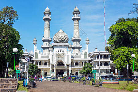 亚洲印度尼西玛琅爪哇清真寺阿贡玛琅建筑学户外图片