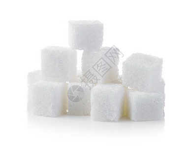 健康白色背景的糖块饮食吃高清图片