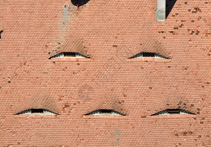 眼睛西比乌市罗马尼亚传统建筑详细描述屋顶眼签名锡比乌图片