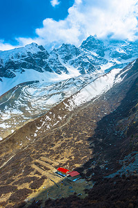 尼泊尔的高山连绵图片