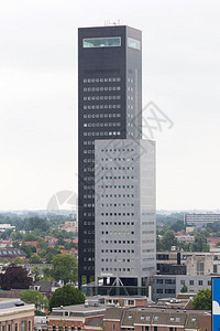弗里斯兰阿维罗建筑学城市最高塔的月顶台图片