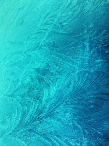 冷冻玻璃冰花冬季背景抽象纹理雪自然寒冷的图片