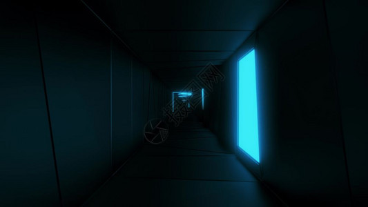 辉光视觉的高度抽象设计隧道走廊与发光的图案3d插壁纸背景无边的视觉隧道渲染艺术高度抽象的设计隧道走廊与发光的图案插壁纸背景橙图片