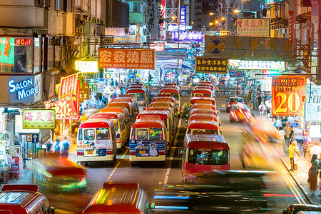 香港城市夜景图片