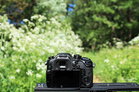 景观前户外自然摄影照片拍数字影机在地表前方图片
