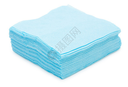 一种堆蓝色纸巾白桩新的图片