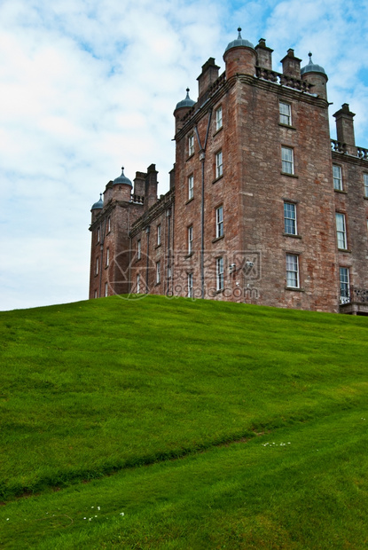 老的苏格兰南部Drumlanrig城堡的Drumlanrig城堡部分历史图片
