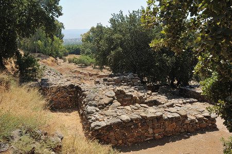 考古学自以色列北部大卫王时期以来该城市的挖掘情况结石户外图片