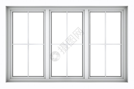 外部的住宅3d将白色背景隔离的塑料窗框转换成架图片