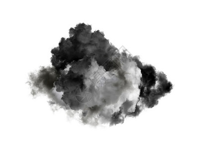 环境黑色背景中孤立的云层自然大气图片