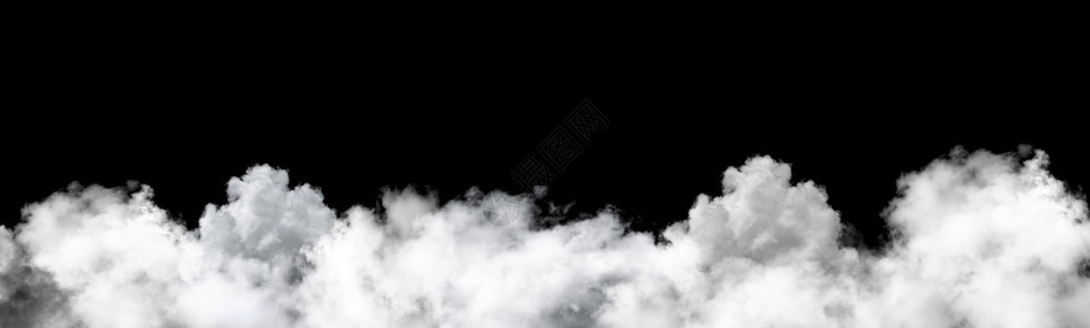天美丽的黑色背景白云多雾路段图片