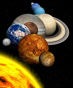星太阳系中的行太阳系中的行星宇宙海王图片