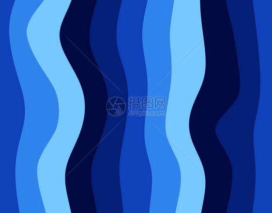 蓝色大浪垂直条纹背景插图照片质地几何的图片