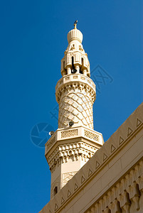 清真寺宣礼塔迪拜响亮的崇建造图片