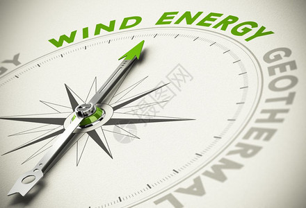 咨询抽象的活力WINDENERGY绿色和可再生能源概念模糊效应重点是绿色能源选择风概念这一主要词的焦点图片