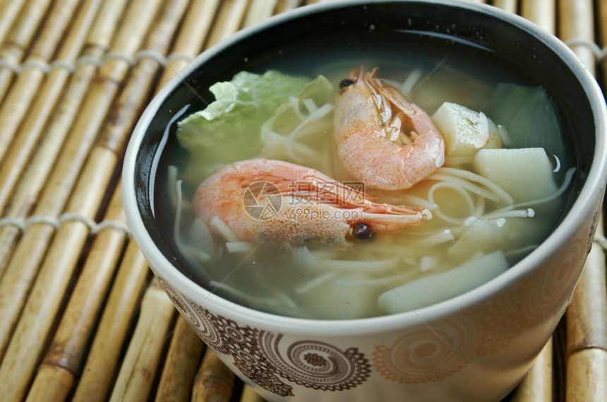 洪广东海鲜汤在香港发现的广东菜中海鲜汤黄色之内图片