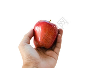 手心里的苹果背景图片