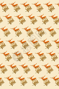 圣诞节鹿型图案背景季节象征图片