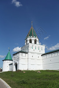 Ipatiev修道院Kostroma俄罗斯观察所Ipatiev修道院地标历史过去的背景图片