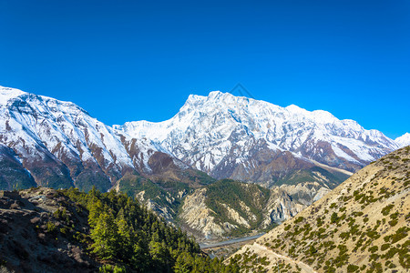 尼泊尔喜马拉雅山雪山风光图片