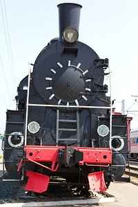 煤炭引擎俄罗斯铁路公火车头在萨马拉的照片俄语图片
