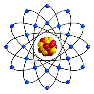 草图3d抽象原子结构转化体图片