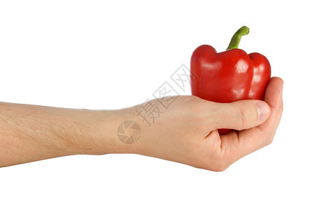 手心里的辣椒背景图片