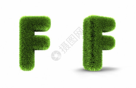 草字母f白背景上孤立的草字母f抽象信息广告图片