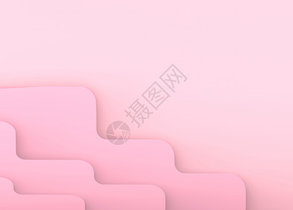 覆盖3d提供抽象的甜蜜粉红曲线纸壁画背景墙颜色图片