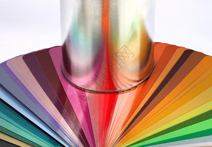 改进锡罐可反映彩色样板图谱度Tin可反映彩色样板图丰富多彩的圆圈图片