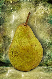 有机的黑暗和肮脏绿底的梨子杂货健康图片