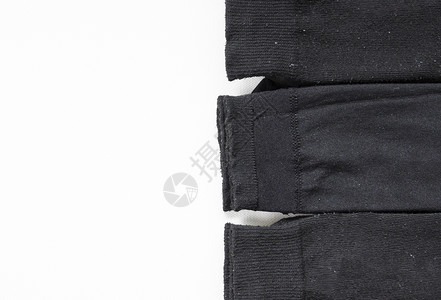 白色背景上的黑袜子组群短干净的黑色图片
