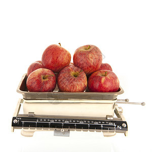 红色的饮食维林克厨房重量级新鲜红苹果脱离白底的红苹果图片